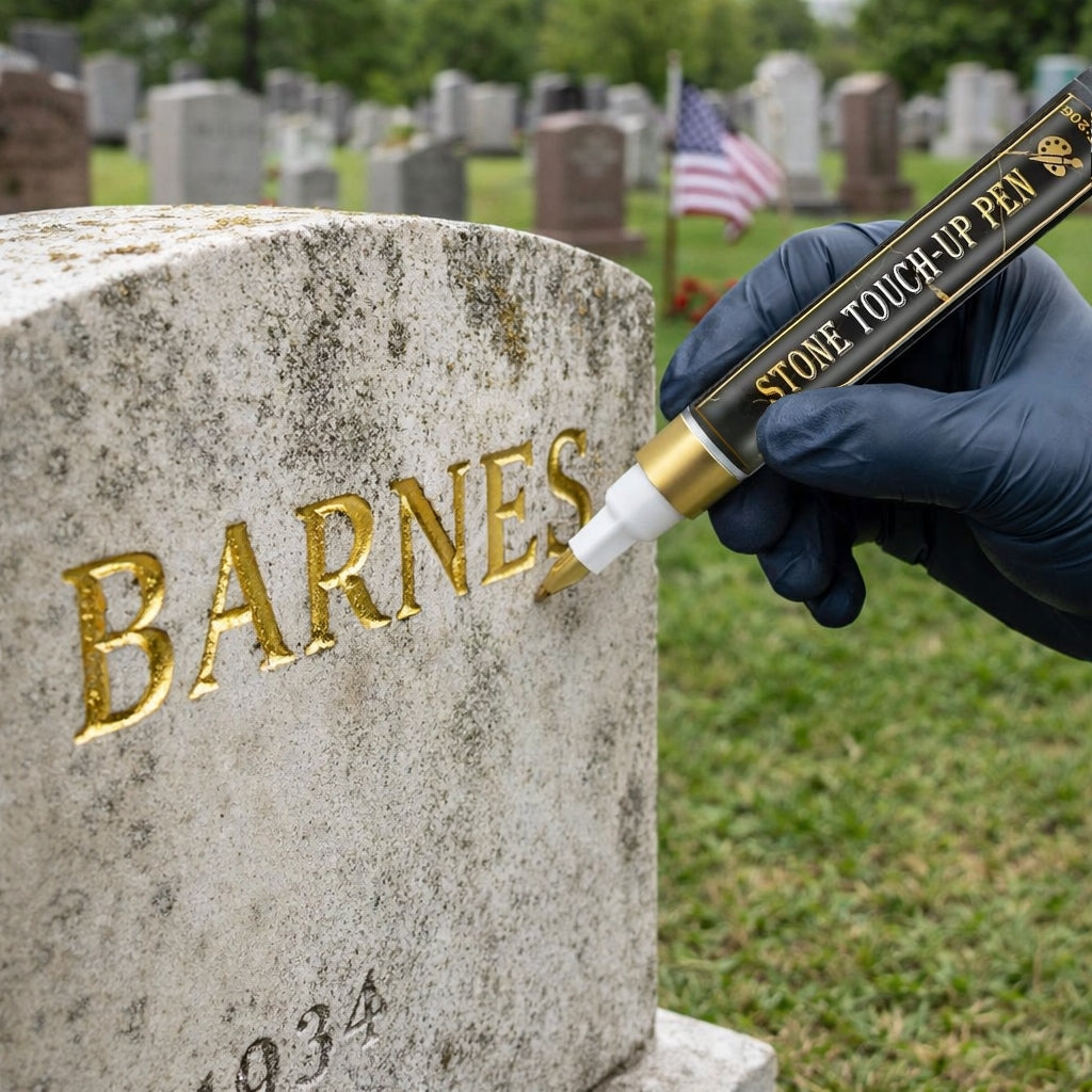 š¦Golden Tombstone Marker Pen for Restoring Faded Grave Inscriptions