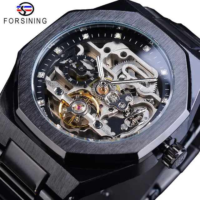 💞Valentine's Day Gentleman's Gift🎁Flywheel Mechanical Oak Water Resistant Watch - Self-Winding