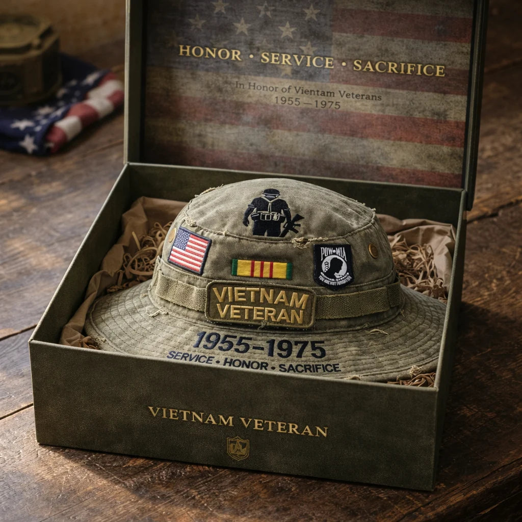 Last Day Promo: 49% OFF ️- Vietnam Veteran Tribute Boonie Hat