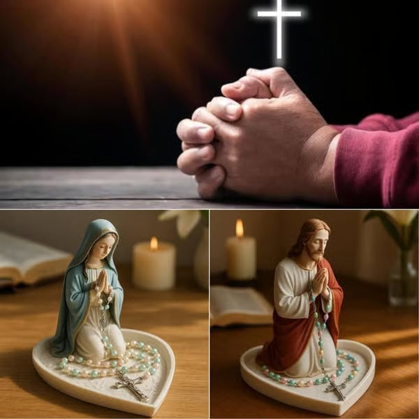 š„Virgin Mary Rosary Holder - āLimited Handmade Series