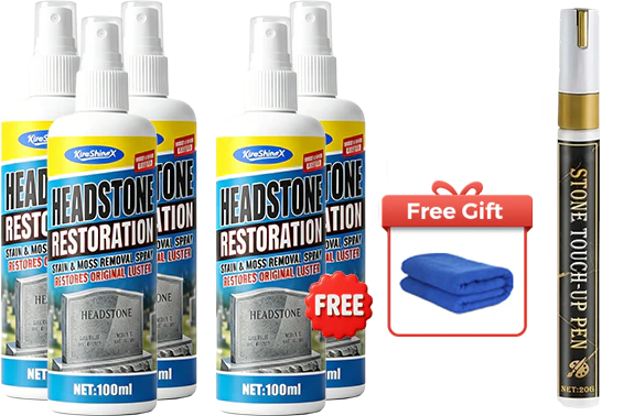 🏆LAST DAY SALE: 9.99!! ⏰🎁Headstone Cleaning & Restoration Spray – Remove Stains Instantly