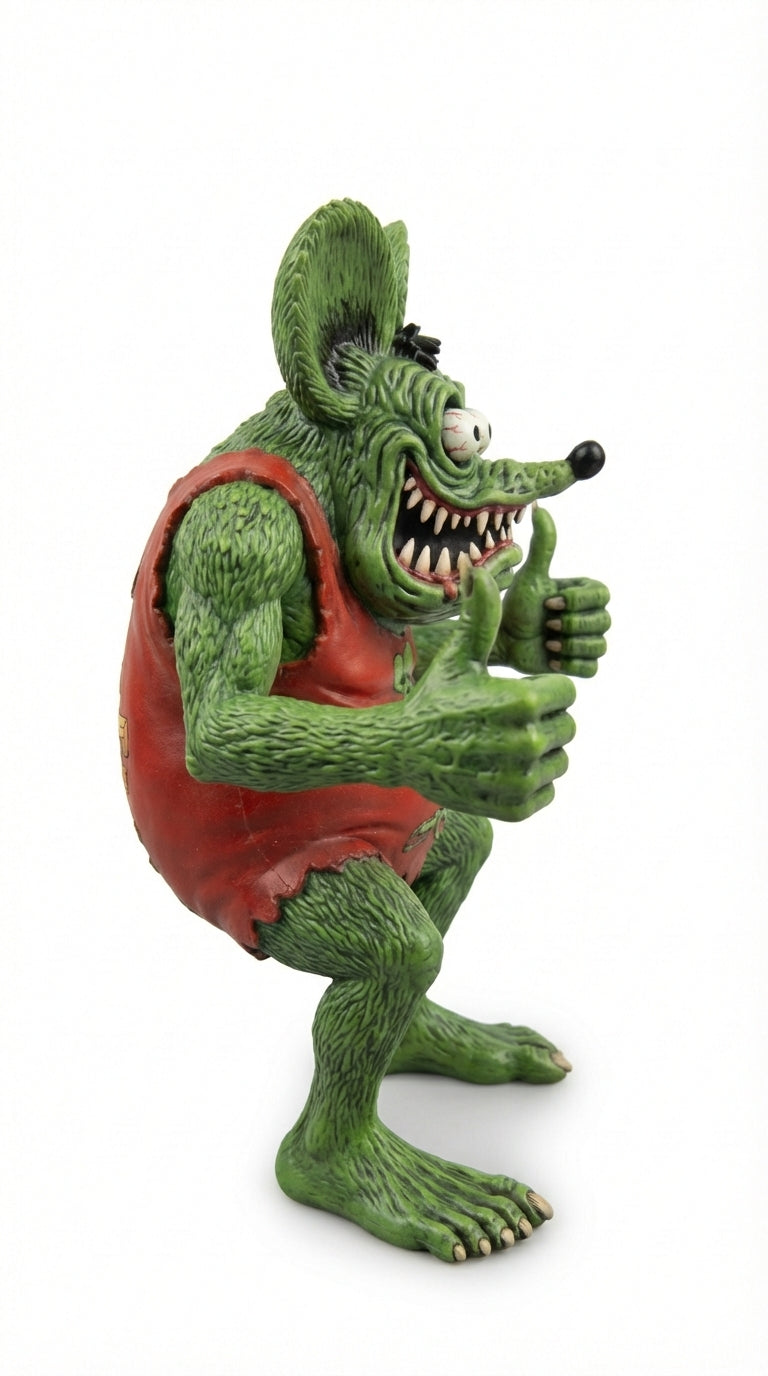 A Funny Green Mouse Decorative Figurine