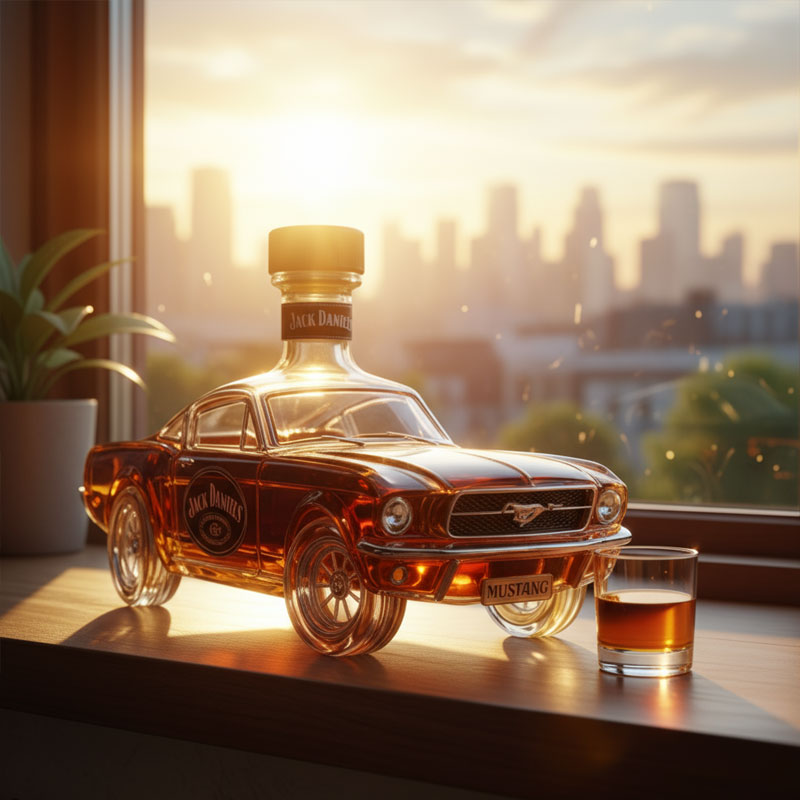 Mustang Whiskyflasche