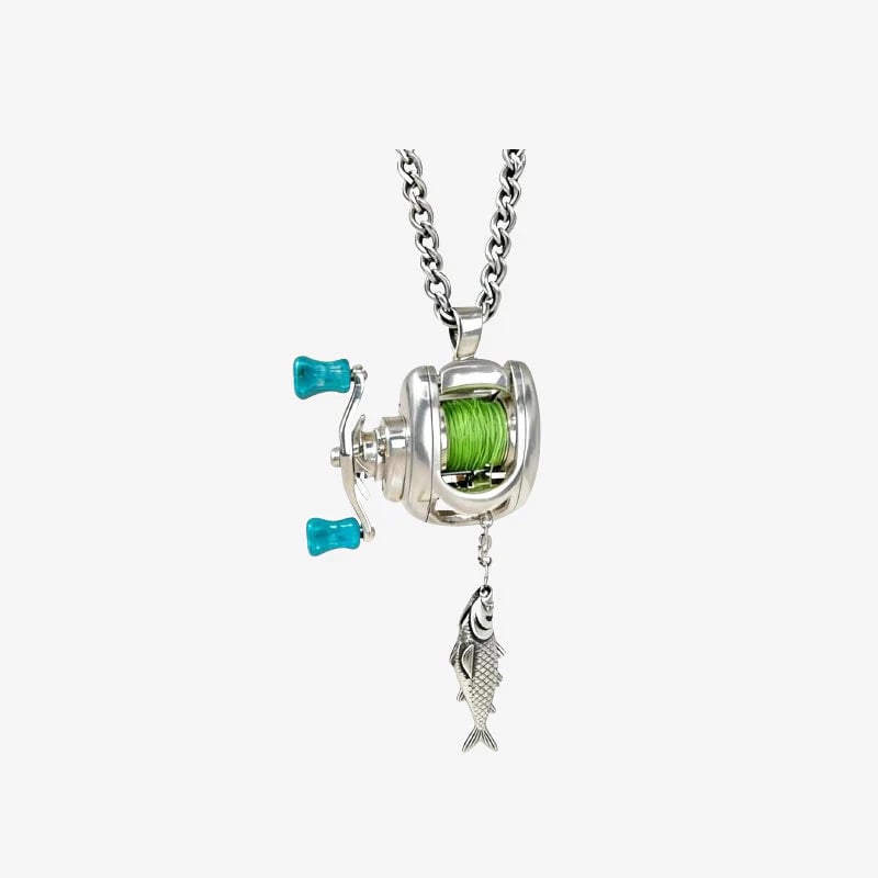 🎁Early Christmas Hot Sale 49% OFF🎣 Mini Fishing Reel Necklace · Take Your Passion Everywhere 🎣