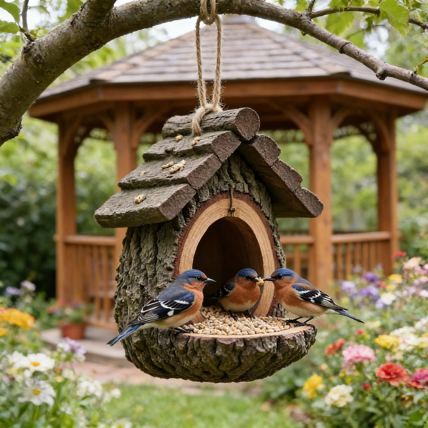 đNew Year Flash Sale 50% OFFâ¨-Vintage Treehouse Shape Bird Feeder
