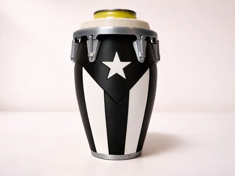 đȘConga-Style Can Holder â Celebrate Caribbean Pride, One Sip at a Time