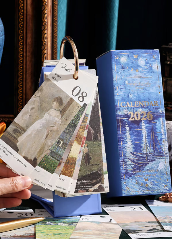 🎨Turn Time Into Art — 2026 Retro Oil Painting Calendar 🎨