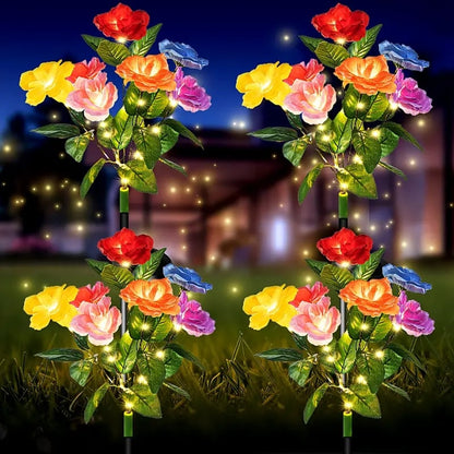 🎁Last Day Promotion 60% OFF🔥☀️2026 NEW Solar Simulated Garden Lights,upgraded solar panels, IP65 dustproof and waterproof