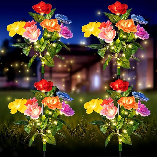 🎁Last Day Promotion 60% OFF🔥☀️2026 NEW Solar Simulated Garden Lights,upgraded solar panels, IP65 dustproof and waterproof