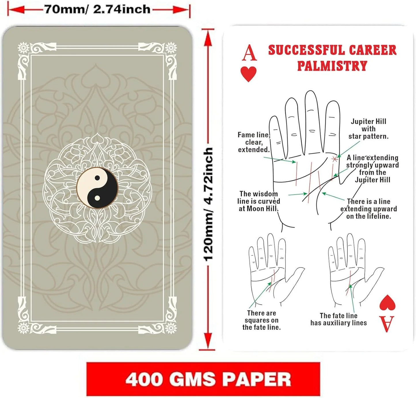 ☸Palmistry Fortune Telling Oracle Cards