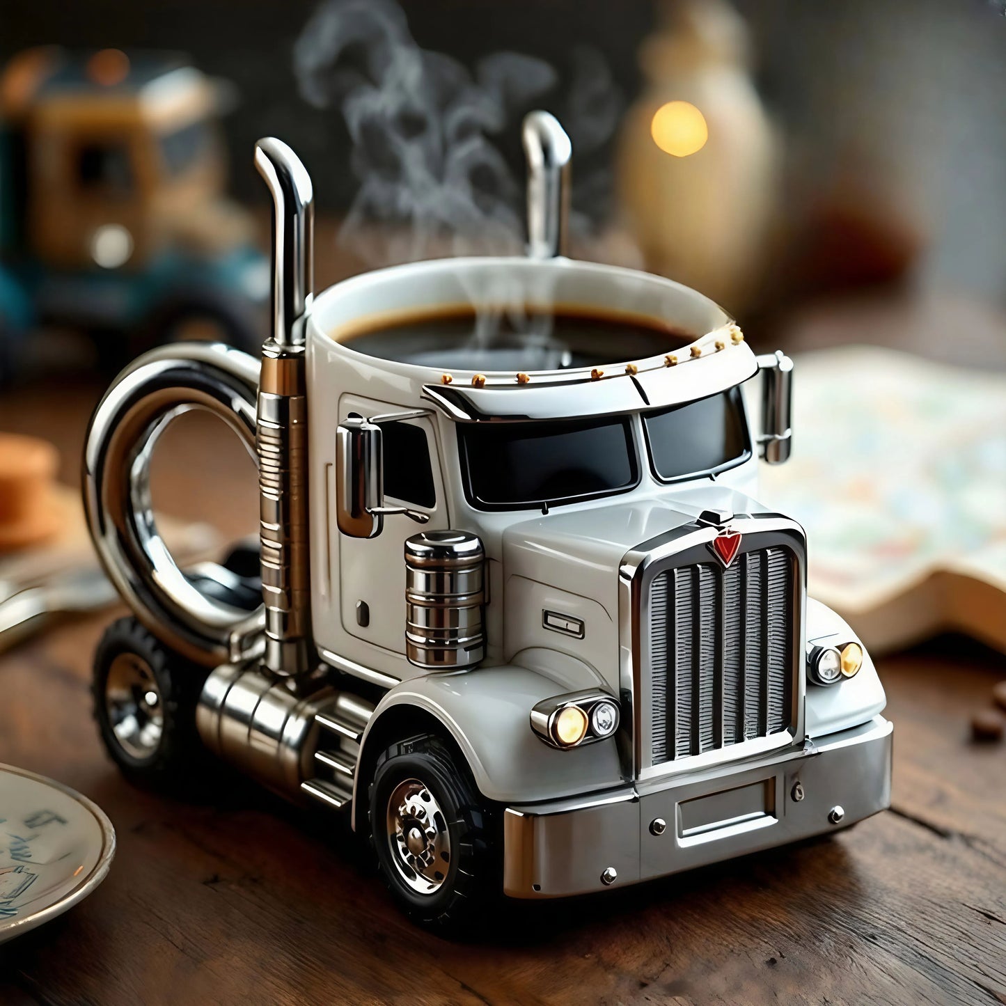 🚛 Food grade material-Handcrafted Truck Coffee Mug