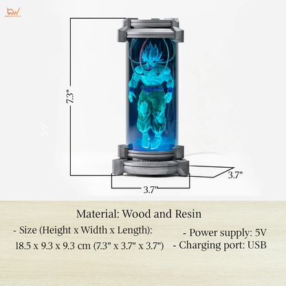 🔥LAST DAY 49% OFF -Dragon Ball Goku Diorama Anime Resin Lamp