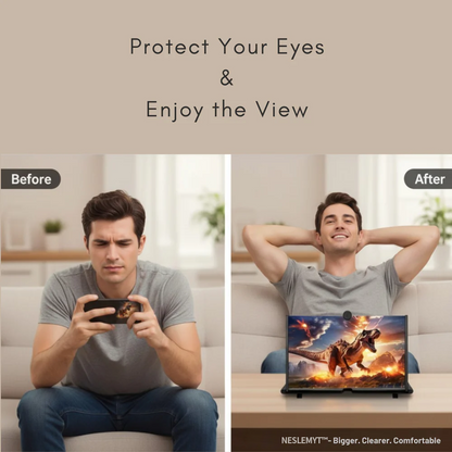 2025 New Upgrade Phone Screen Magnifier – 3D HD 10–16" Foldable Amplifier for All Smartphones