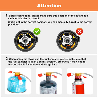 🔥LAST DAY 57% OFF🌟9900W/12800W Windproof Camping Stove, Camping Gas Stove with Piezo Ignition