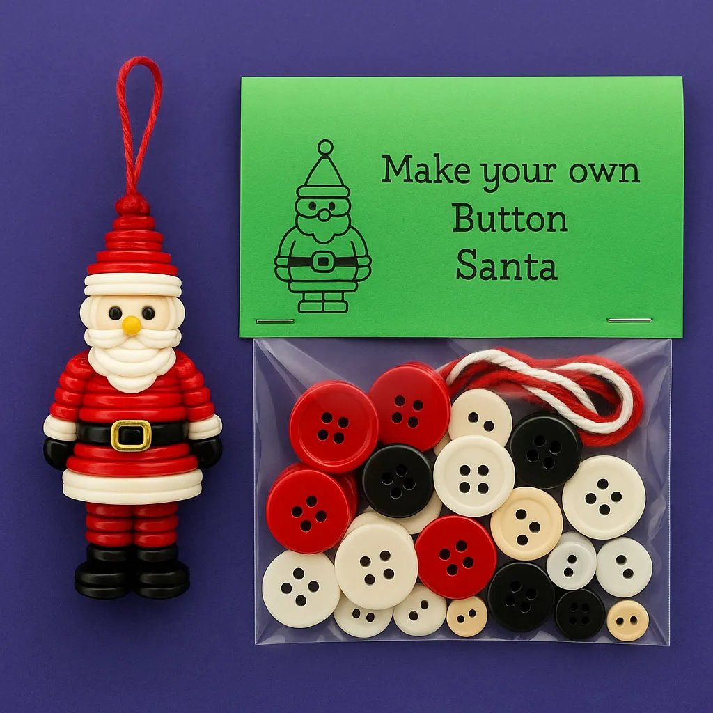 (🔥Hot Sale🔥)☃️ DIY Button Snowman Ornament Kit🌲