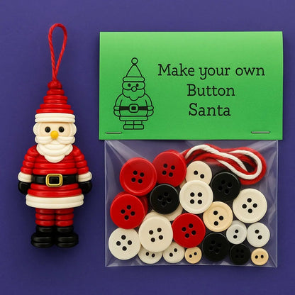(🔥Hot Sale🔥)☃️ DIY Button Snowman Ornament Kit🌲