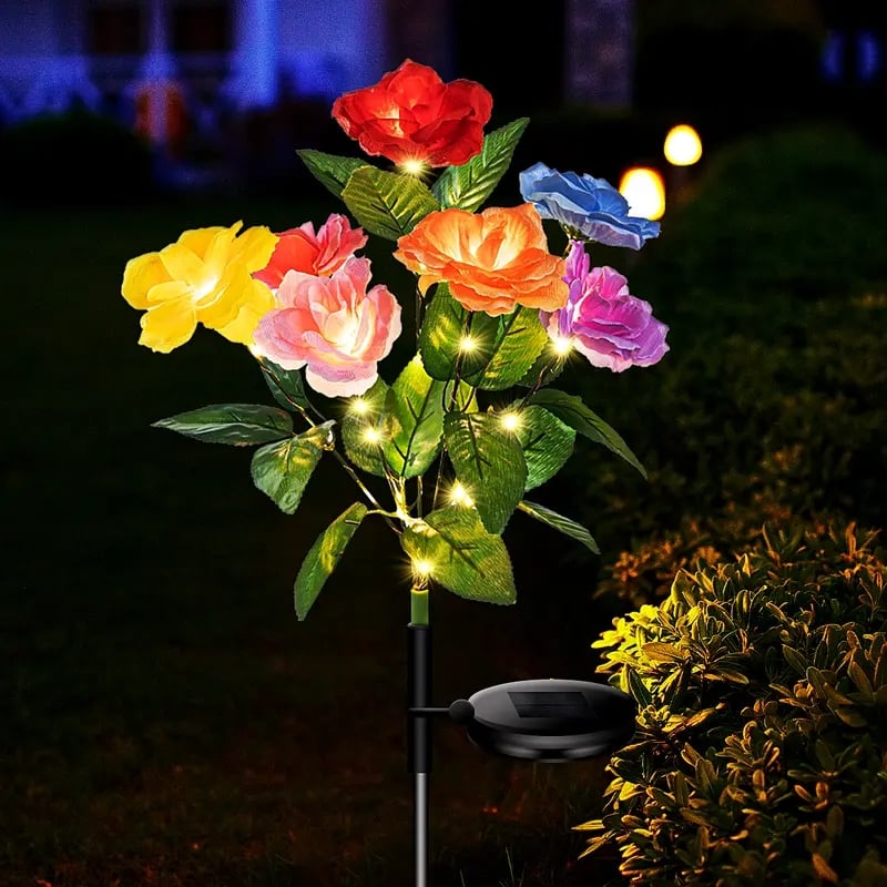 🎁Last Day Promotion 60% OFF🔥☀️2026 NEW Solar Simulated Garden Lights,upgraded solar panels, IP65 dustproof and waterproof