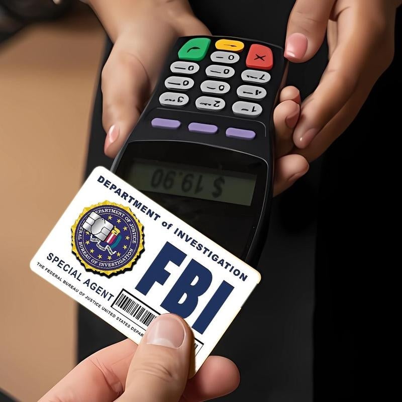 🔥Secret Agent Card Skins Kit: FBI/ICE Designs  • Cosplay & Gift Stickers
