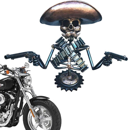 ⚡ Cowboy Skull Gunslinger Resin Hood Ornament-This isn’t just decoration — it’s a bold statement of strength and individuality. Whether on the road or parked at home, make your ride unforgettable.
