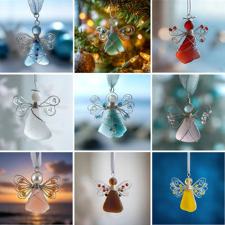 🔥Hand-Wrapped Sea Glass Collection💎Timeless Coastal Art
