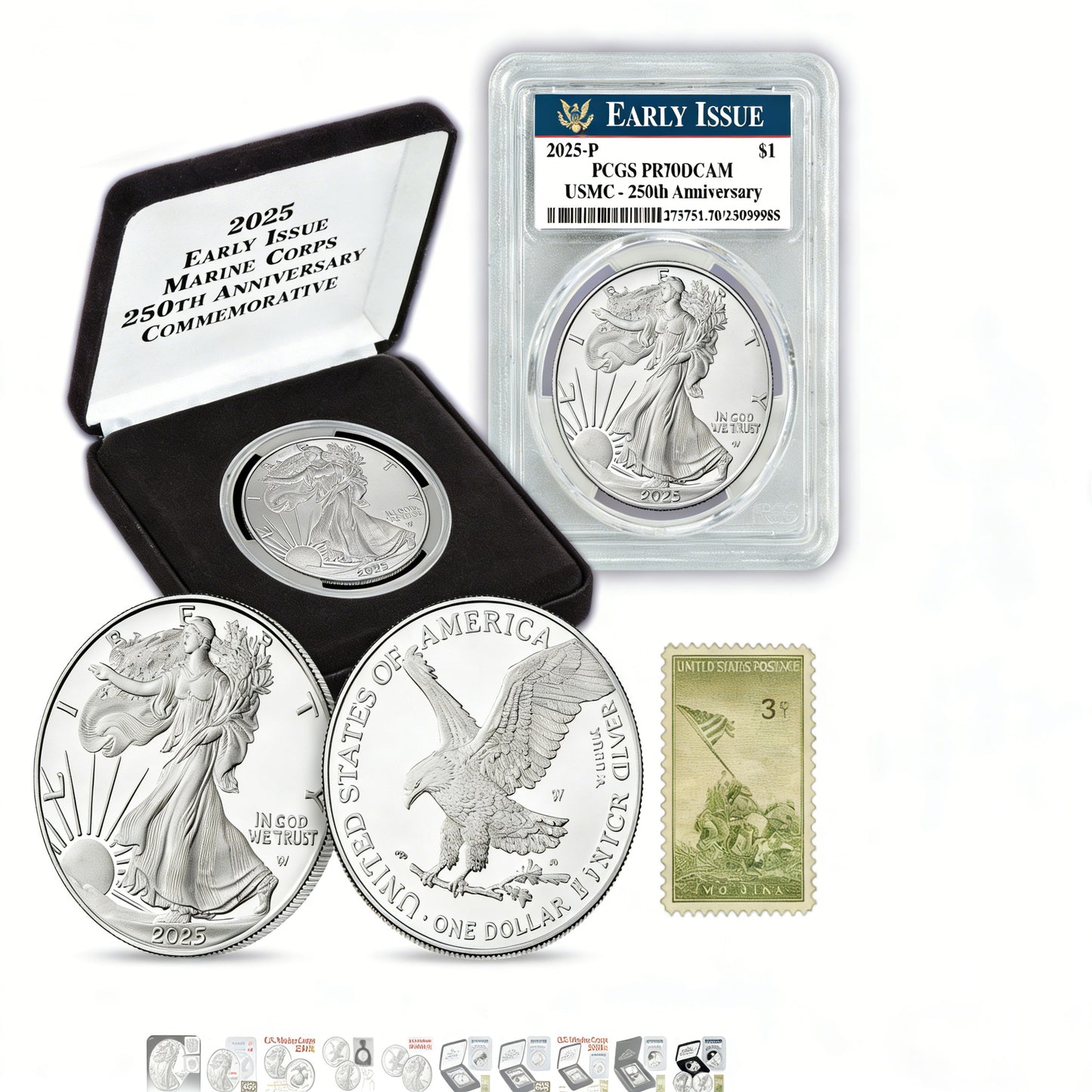 American Eagle 2016-2025 Silver Coin PCGS MS70 First Strikes