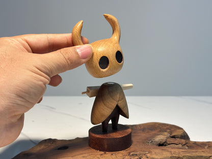 🎁Hot Sales Promotion 49% OFF⚔️Hollow Knight Inspired Walnut Wood Sculpture