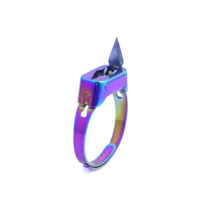 Stainless steel self-defense ring