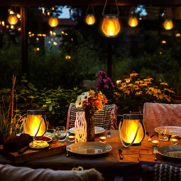 🔥 Last Day Promotion 50% OFF🔥Dancing flame Solar Lantern Outdoor Lights