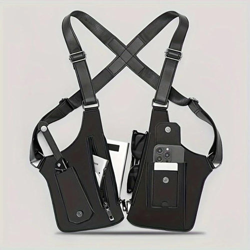 PU Leather Adjustable Underarm Shoulder Bag for Men & Women