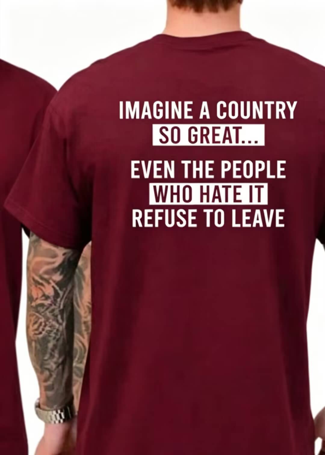 🔥LAST DAY 49% OFF - Imagine A Country So Great T-Shirt (☁️100% Cotton)