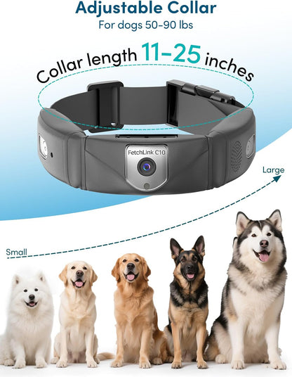🔥Black Friday sale today only, enjoy 50%OFF -Deroopy™ Smart 2K Camera Dog Collar – 4G Wireless GPS Fence for Medium & Large Dogs