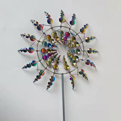 Limited time sale🔥Garden Fun Rotating Windmill Waterproof and Rust-proof Outdoor Yard Decoration