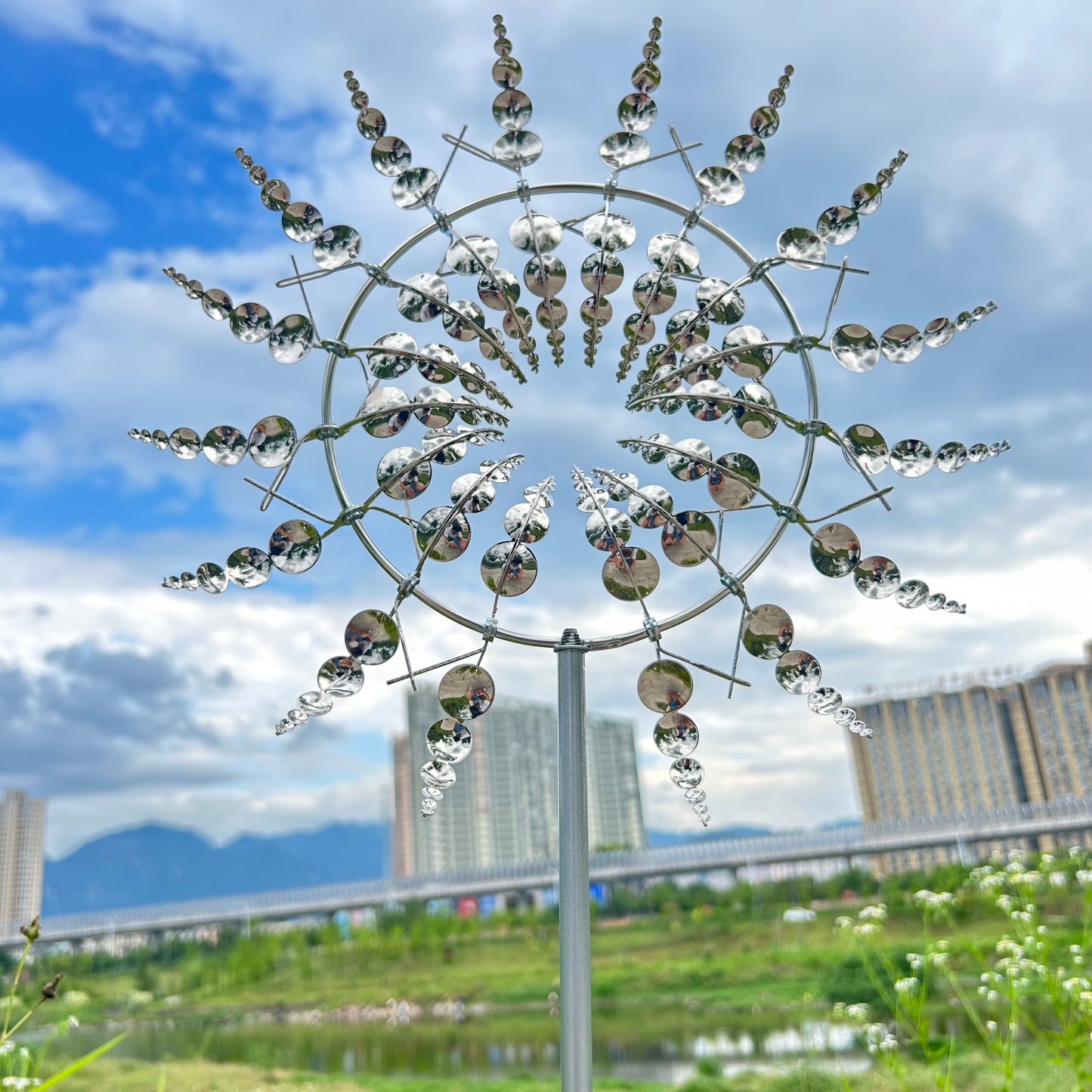 Limited time sale🔥Garden Fun Rotating Windmill Waterproof and Rust-proof Outdoor Yard Decoration