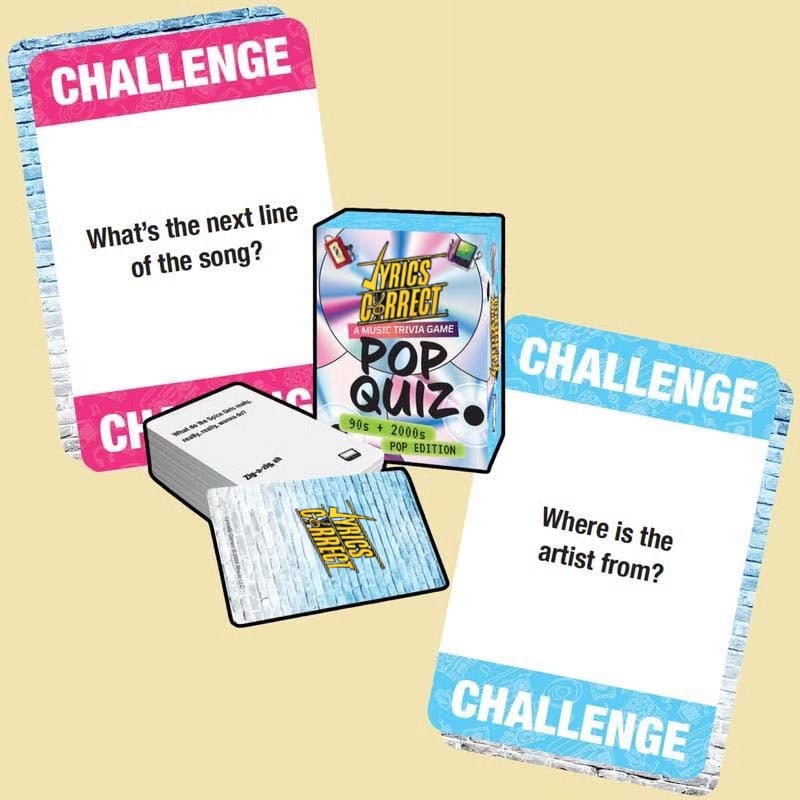 🎶Lyrics Correct Pop Quiz 90s & 2000s Edition Music Trivia Game