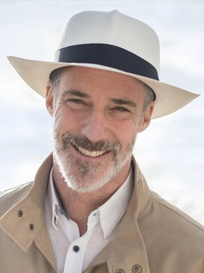 Handwoven Classic Panama Torquillia Straw Hat