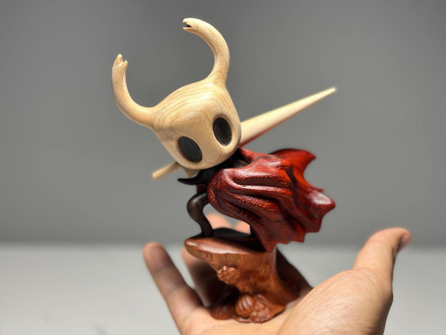 🎁Hot Sales Promotion 49% OFF⚔️Hollow Knight Inspired Walnut Wood Sculpture