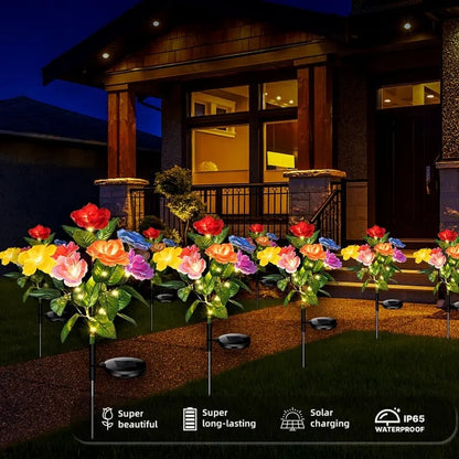 🎁Last Day Promotion 60% OFF🔥☀️2026 NEW Solar Simulated Garden Lights,upgraded solar panels, IP65 dustproof and waterproof