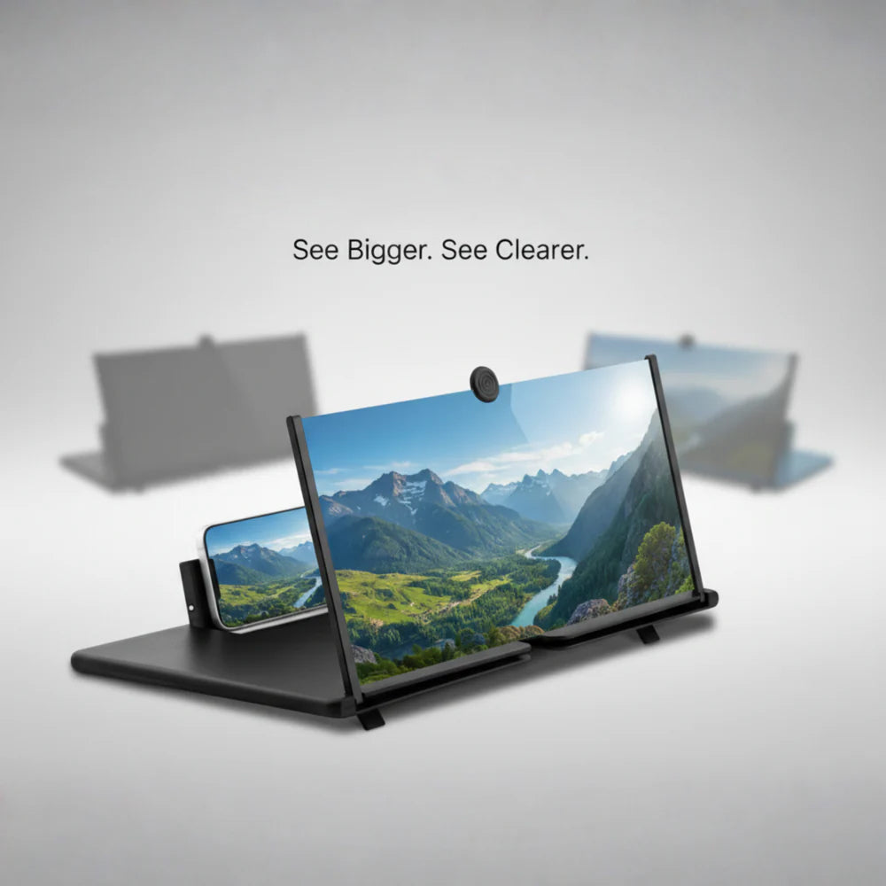 2025 New Upgrade Phone Screen Magnifier – 3D HD 10–16" Foldable Amplifier for All Smartphones
