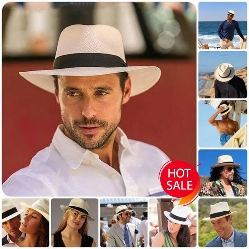 Handwoven Classic Panama Torquillia Straw Hat