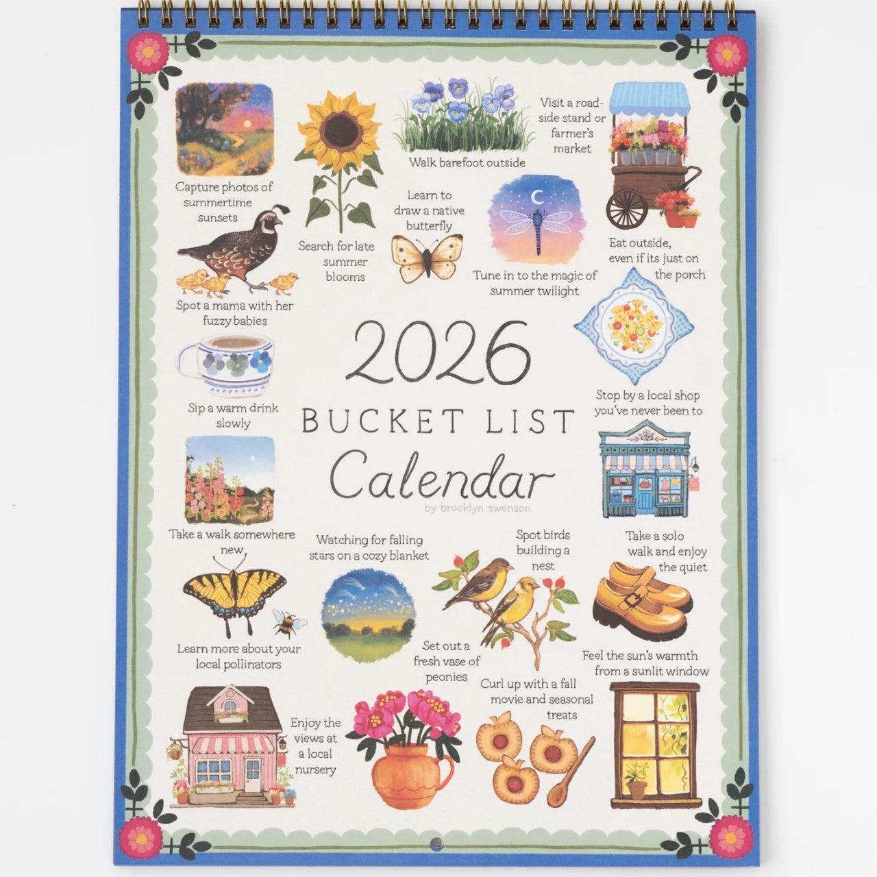 📅 2026 Bucket List Wall Calendar