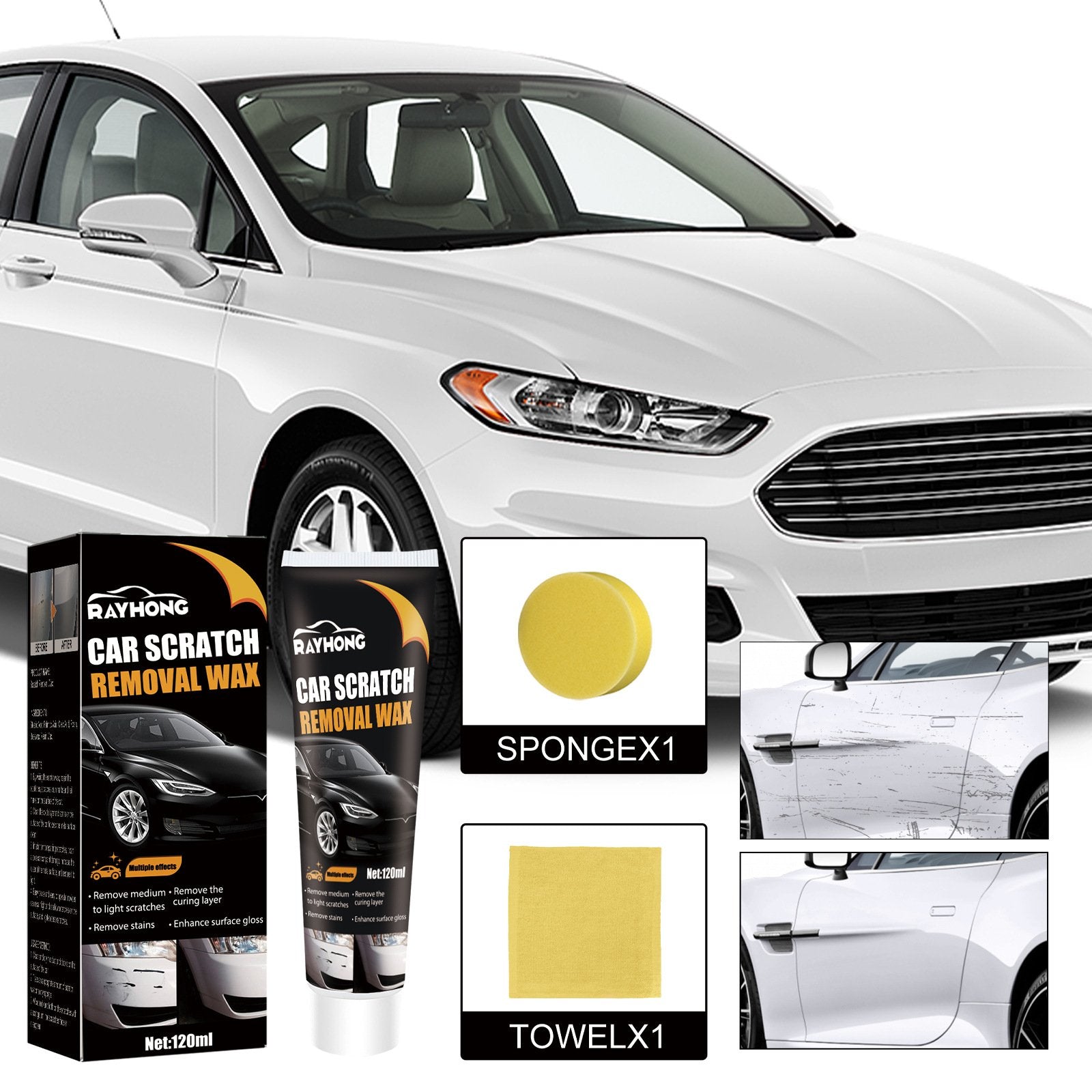 Scratch Repair Wax For Car🎅 Christmas Must Have a Brand new car