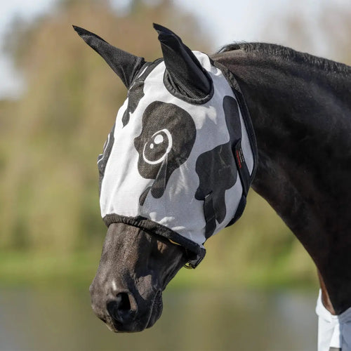 🏆 50K+ SOLD (Horse Lovers)🐴Dura-Mesh Grandpa Fly Mask with Funny Pattern Horse Fly Mask