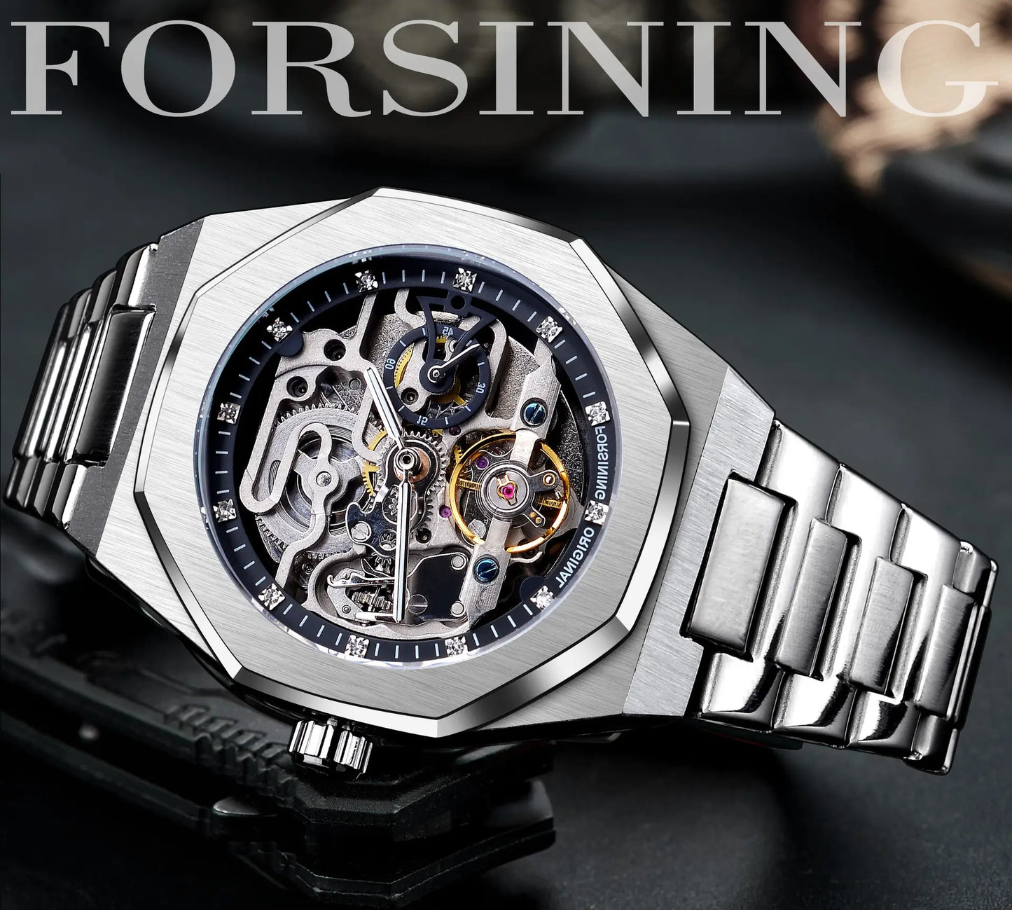 💞Valentine's Day Gentleman's Gift🎁Flywheel Mechanical Oak Water Resistant Watch - Self-Winding
