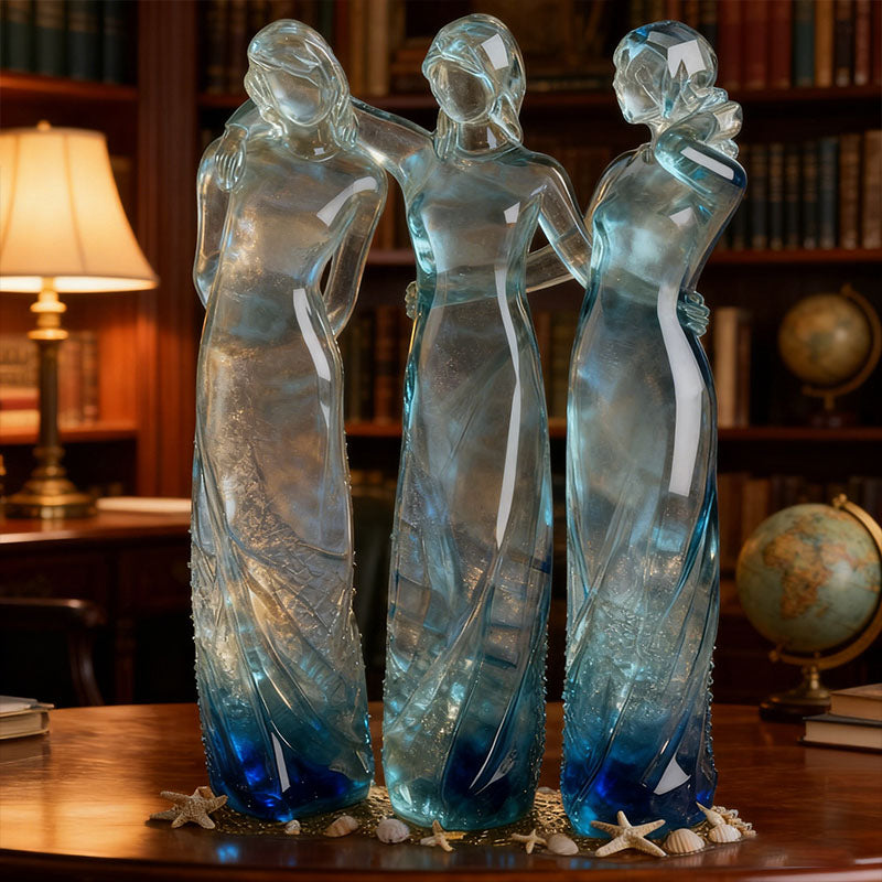 💖👩🏻‍🤝‍👩🏻Sisters by My Side, Celebrates Friendships Three Sisters Sculpture🎁