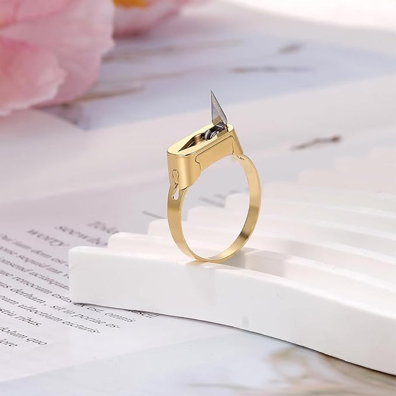 Stainless steel self-defense ring