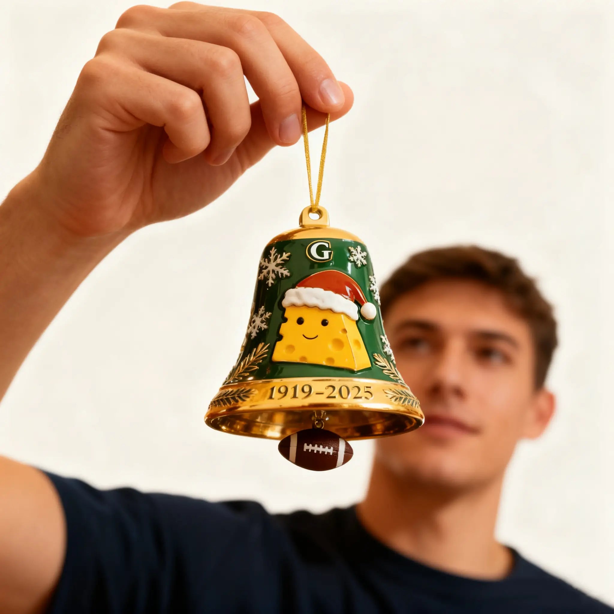 🔥LAST DAY 54% OFF Green Bay Packers 106th Anniversary Christmas Bell Ornament