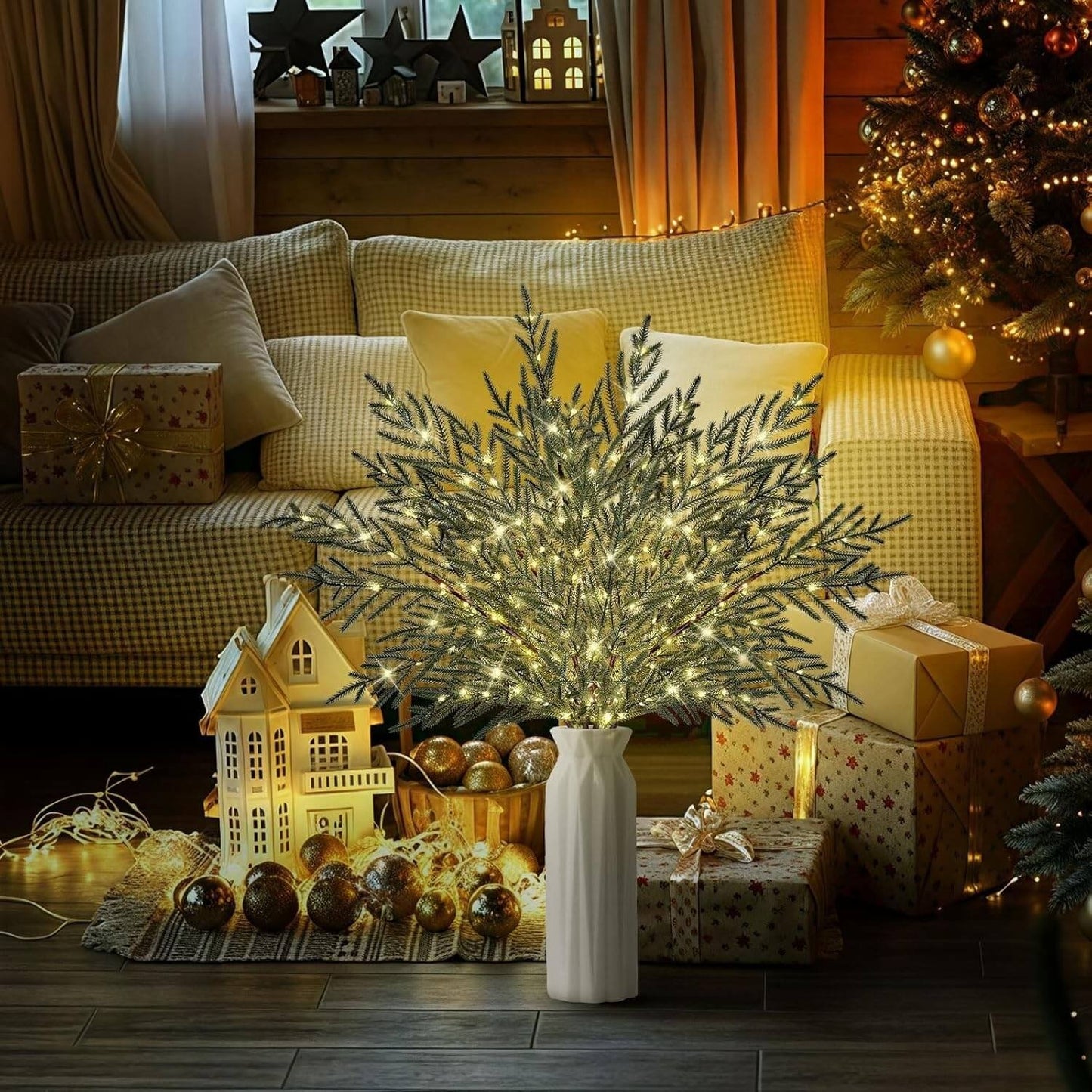 Christmas Pre-sale SAVE 49%🎄 35" Christmas Lighted Norfolk Pine Branches