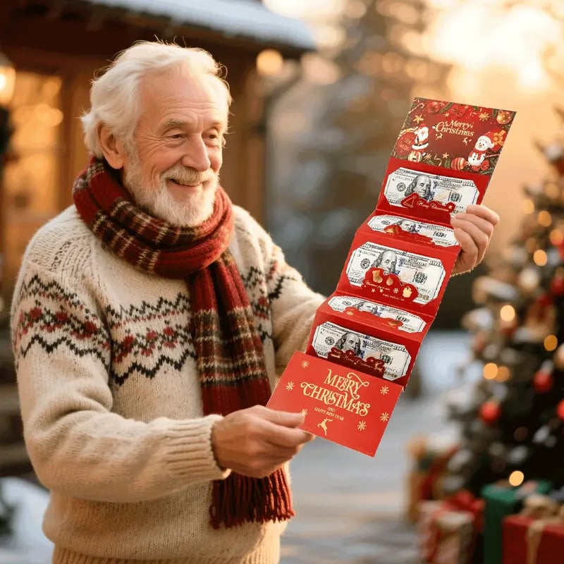 🎄Holiday Cash Gift Envelopes – 49% OFF! 🎁 Fun Designs + 6 Card Slots 💸 Hurry, Sell Out Fast! ⚡