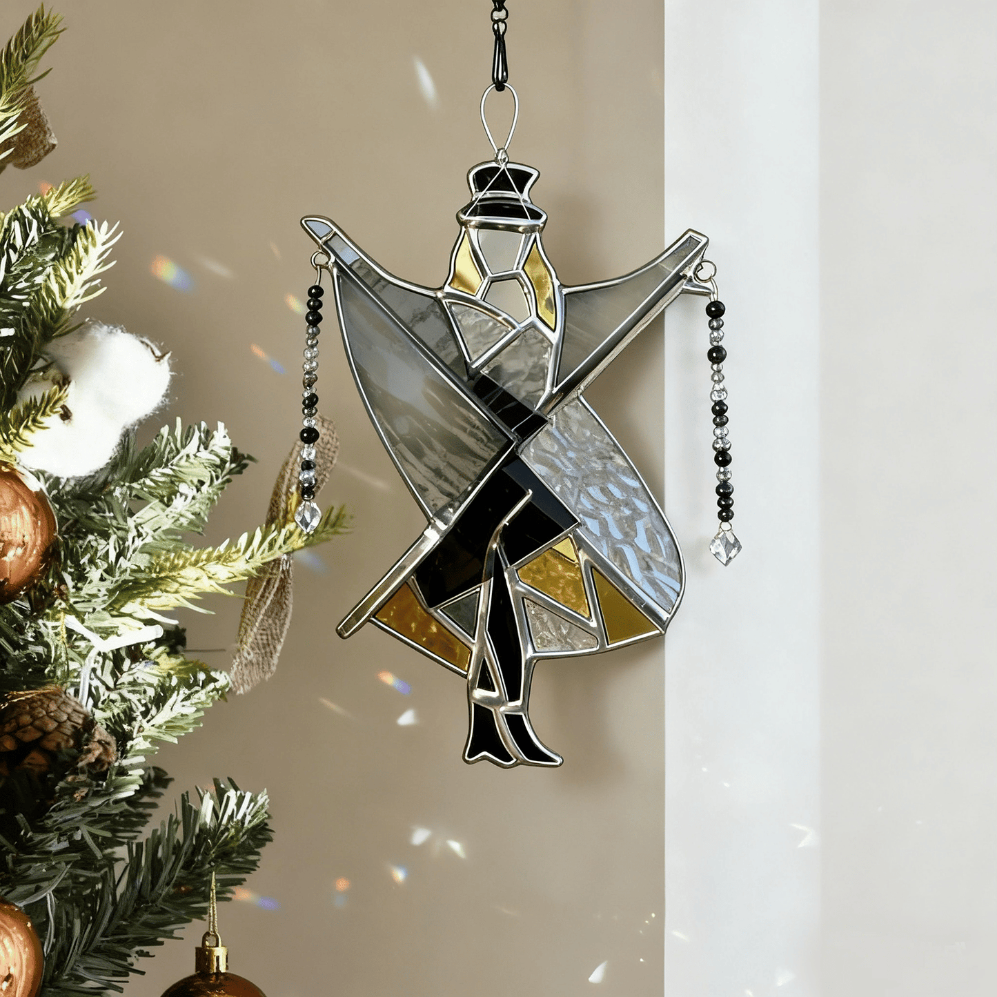 💃🤘 Handmade Stained Glass Spinner
