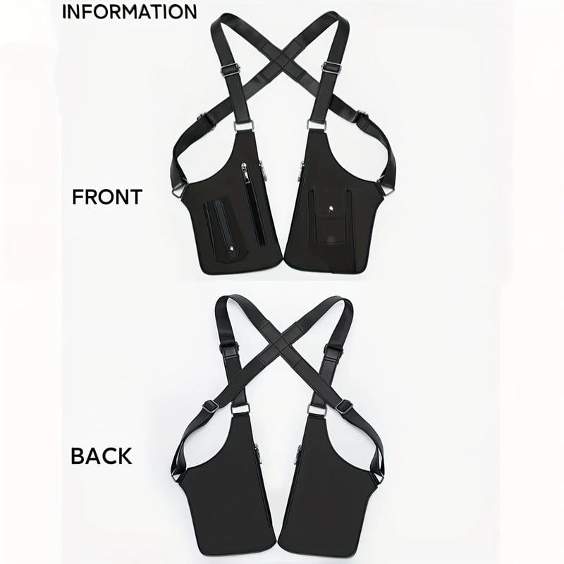 PU Leather Adjustable Underarm Shoulder Bag for Men & Women